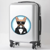 Sticker French Bulldog Funny Cute Art (Sur valise)