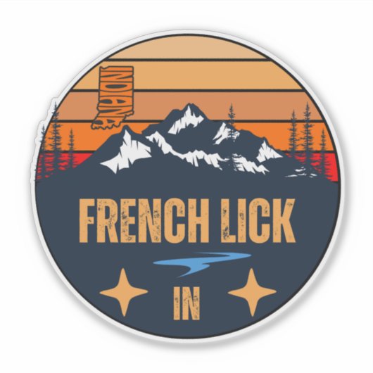 Sticker French Lick, Indiana (Devant)
