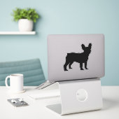 Sticker Frenchie (Ordinateur portable sur le bureau)