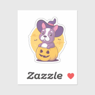 Sticker Frenchie Halloween