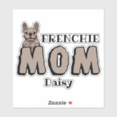 Sticker Frenchie Mom French Bulldog Lover Brown (Feuille)