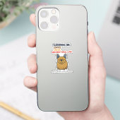 Sticker Frenchie Potato Coffee Chaos Love Funny Dog Mom (Téléphone)