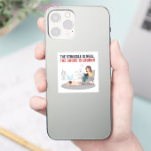 Sticker Frenchie Snoring Loud Funny Dog Mom Gift (Téléphone)