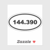 Sticker Fréquence APRS 144.390 Radio de jambon amateur (Feuille)