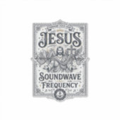Sticker Fréquence d'onde sonore de Jésus Fréquence d'onde (Devant)