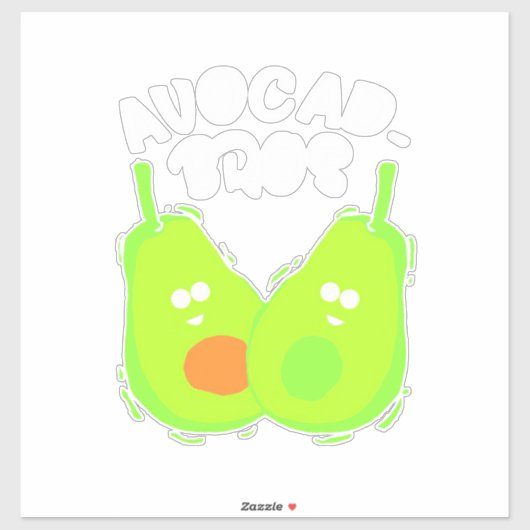 Sticker Frère Avocado (Feuille)