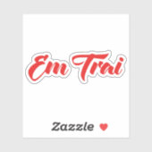 Sticker Frère Vietnamien (Jeune) - Em Trai ~ Tiêt Viêt (Feuille)