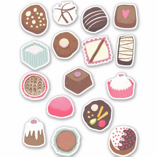 Sticker Friandises au Chocolat Sucré (Devant)