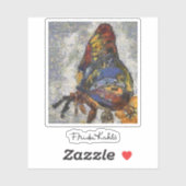 Sticker Frida Kahlo Butterfly Monet Inspiré (Feuille)