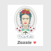 Sticker Frida Kahlo | Floral Vintage (Feuille)