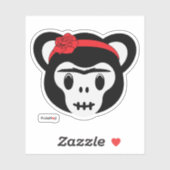 Sticker Frida Kahlo | FridaMoji - Jour du singe mort (Feuille)