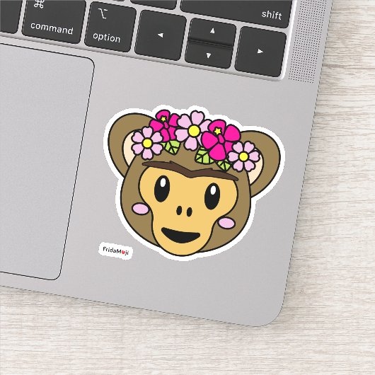 Sticker Frida Kahlo | FridaMoji - Singe (Détail)