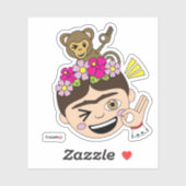 Sticker Frida Kahlo | FridaMoji - Un OK (Feuille)