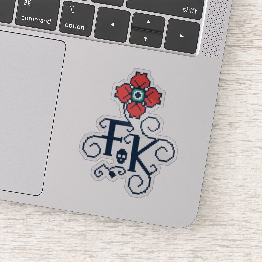 Sticker Frida Kahlo | Hommage Floral (Détail)