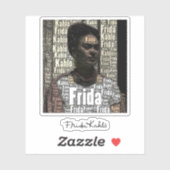 Sticker Frida Kahlo Lettering Portrait 2 (Feuille)