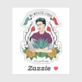 Sticker Frida Kahlo | Mi Mexico Lindo (Feuille)