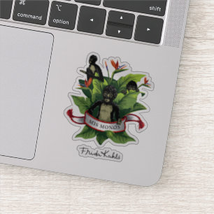 Sticker Frida Kahlo Mis Monos