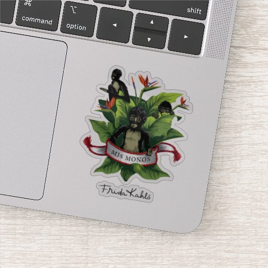 Sticker Frida Kahlo | Mis Monos (Détail)