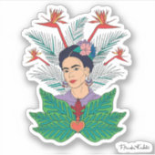 Sticker Frida Kahlo | Oiseaux de Paradis Floral Graphic (Devant)