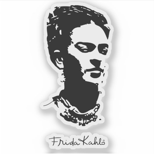 Sticker Frida Shadow Portrait (Devant)