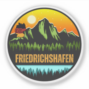 Sticker Friedrichshafen, Bade-Wurtemberg Allemagne