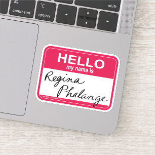 Sticker FRIENDS™  Bonjour, je m'appelle Regina Phalange