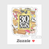 Sticker FRIENDS™ | Graphisme 30 ans (Feuille)