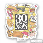 Sticker FRIENDS™ | Graphisme 30 ans (Devant)