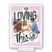 Sticker FRIENDS™ | Joey, Rachel et Ross - J'adore ! (Devant)