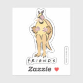 Sticker FRIENDS™ | Tatou de fête (Feuille)