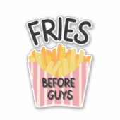 Sticker Fries avant les garçons (Devant)