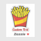 Sticker Fries françaises (Feuille)