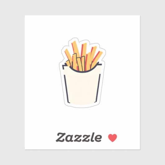 Sticker Frites (Feuille)