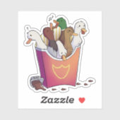 Sticker Frites de canard (Feuille)
