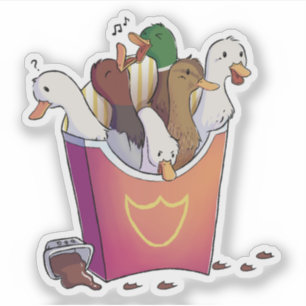 Sticker Frites de canard