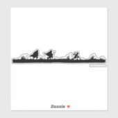 Sticker FRODO™, Sam et GOLLUM™ (Feuille)