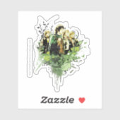Sticker FRODO™ with Hobbits Collage (Feuille)