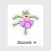 Sticker Frog Ballet Dance (Feuille)
