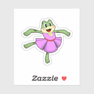 Sticker Frog Ballet Dance
