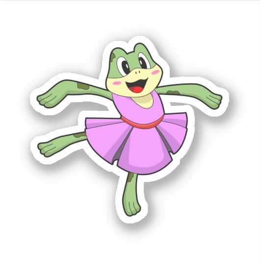 Sticker Frog Ballet Dance (Devant)