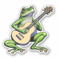 Frog drôle Jouer de la guitare