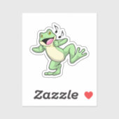 Sticker Frog Music Dance (Feuille)