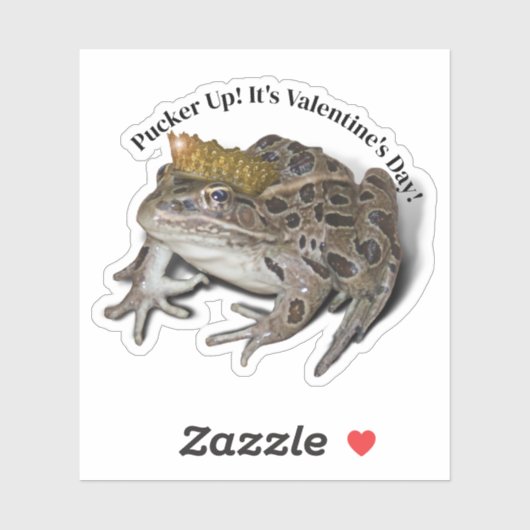 Sticker Frog Prince Valentine (Feuille)