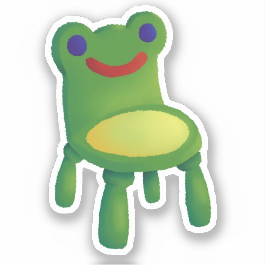 Sticker Froggy Chair (Recto)