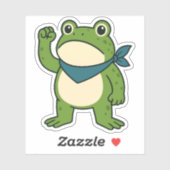 Sticker Frogs Against Fascism Portland Frog Protest (Feuille)