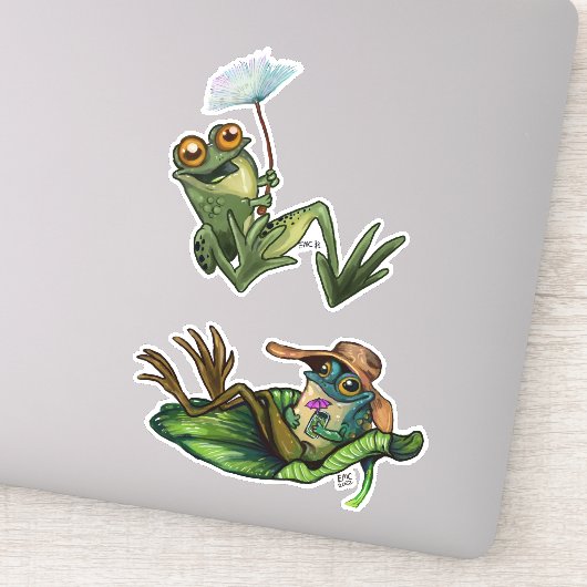 Sticker Frogs de réfrigération (Détail)