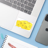 Sticker Fromage (Ordinateur portable avec iPhone)