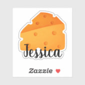 STICKER FROMAGE DE NOM PERSONNALISÉ (Feuille)