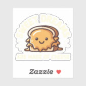 Sticker Fromage grillé mignon Doux rêves Fromage (Feuille)