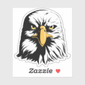 Sticker Front de tête d'aigle (Feuille)